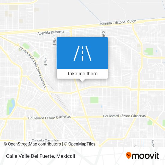 Calle Valle Del Fuerte map