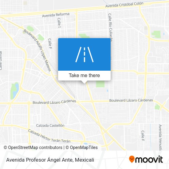 Avenida Profesor Ángel Ante map