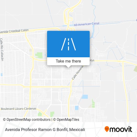 Mapa de Avenida Profesor Ramon G Bonfil
