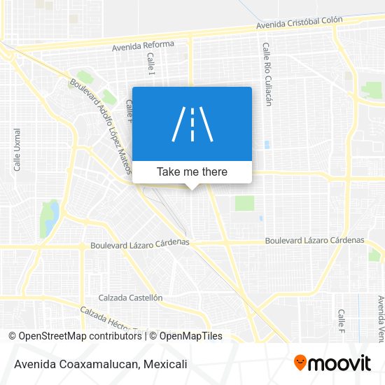 Avenida Coaxamalucan map