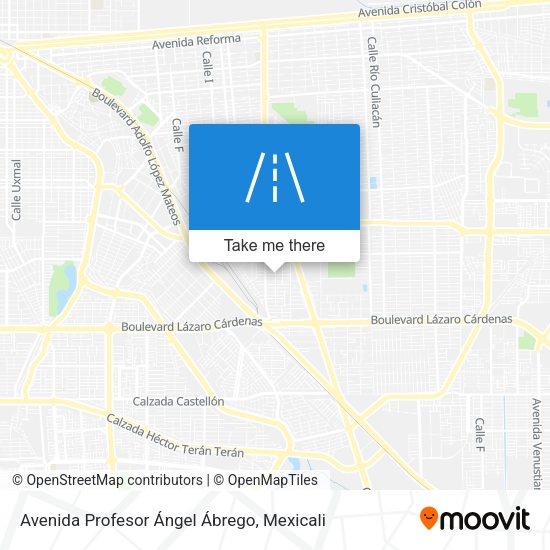 Avenida Profesor Ángel Ábrego map