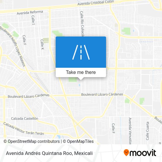 Mapa de Avenida Andrés Quintana Roo
