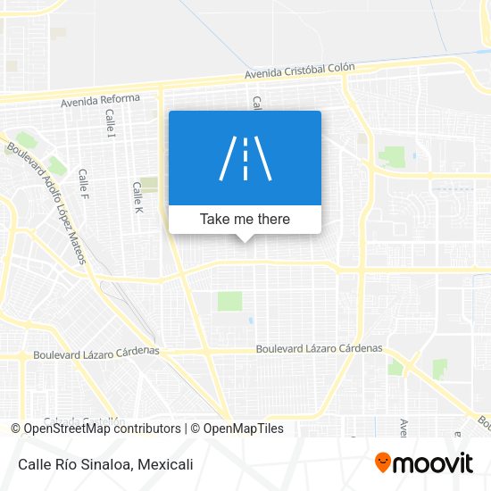 Calle Río Sinaloa map