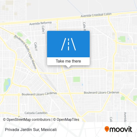 Privada Jardín Sur map