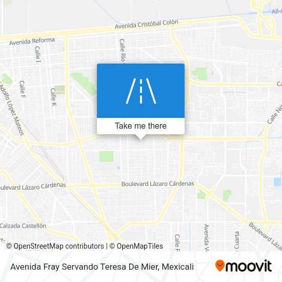 Mapa de Avenida Fray Servando Teresa De Mier