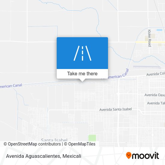 Avenida Aguascalientes map