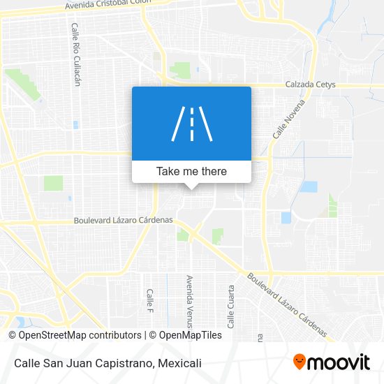 Calle San Juan Capistrano map