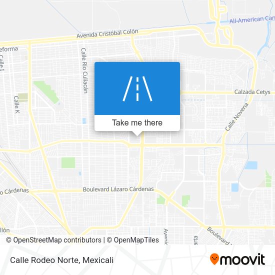 Mapa de Calle Rodeo Norte