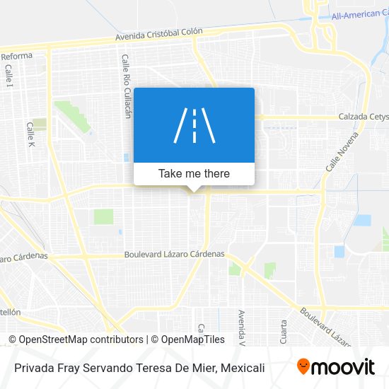 Mapa de Privada Fray Servando Teresa De Mier