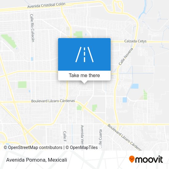 Mapa de Avenida Pomona