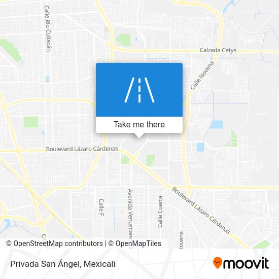 Privada San Ángel map