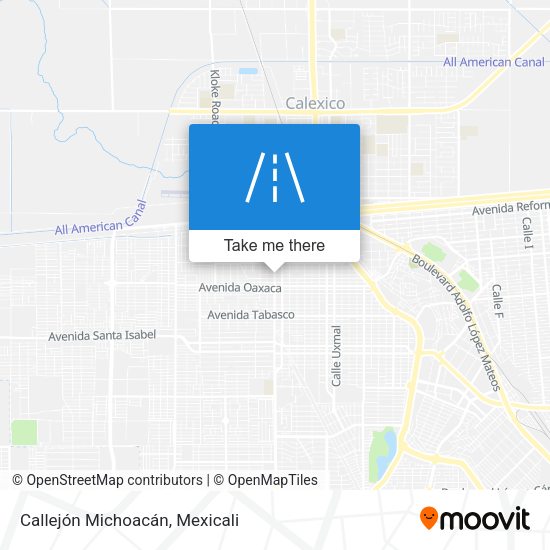 Callejón Michoacán map
