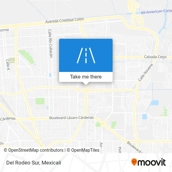 Del Rodeo Sur map
