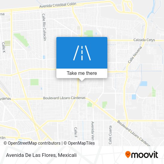 Mapa de Avenida De Las Flores