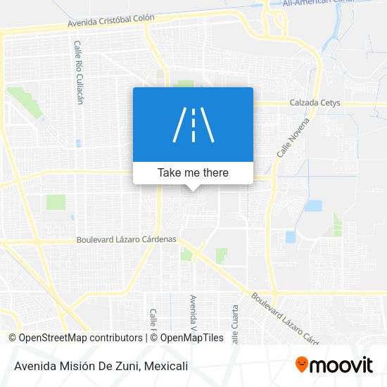 Avenida Misión De Zuni map