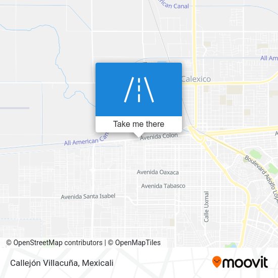 Callejón Villacuña map