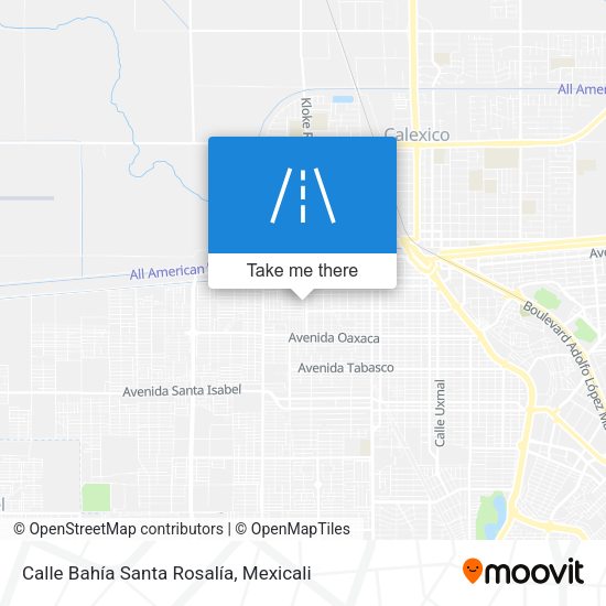 Calle Bahía Santa Rosalía map