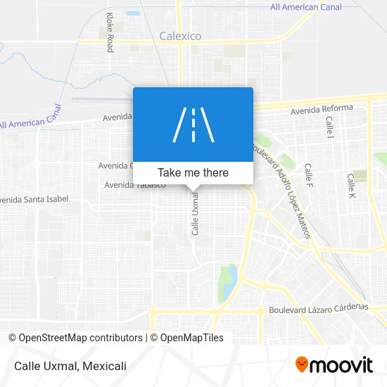 Calle Uxmal map