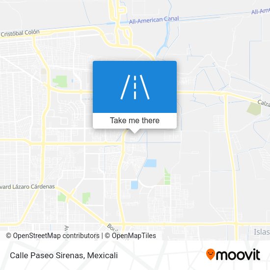 Calle Paseo Sirenas map