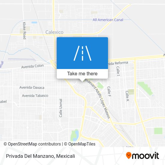 Mapa de Privada Del Manzano