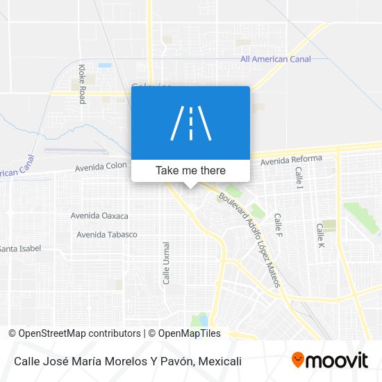 Mapa de Calle José María Morelos Y Pavón