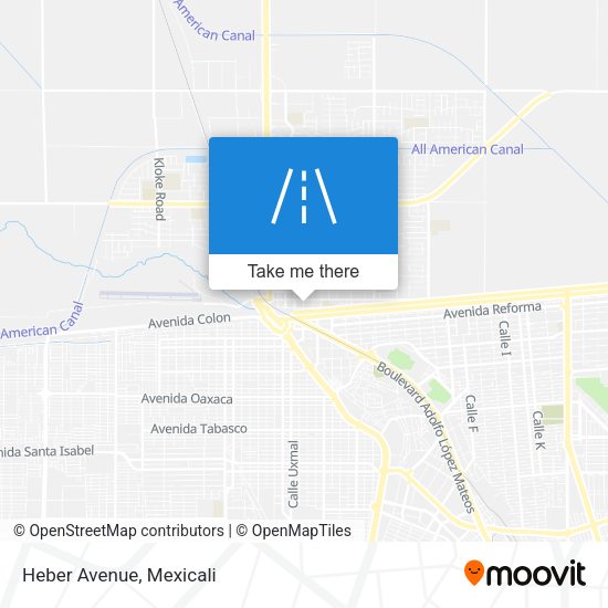 Mapa de Heber Avenue