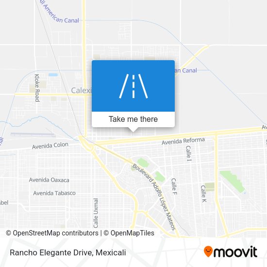 Mapa de Rancho Elegante Drive
