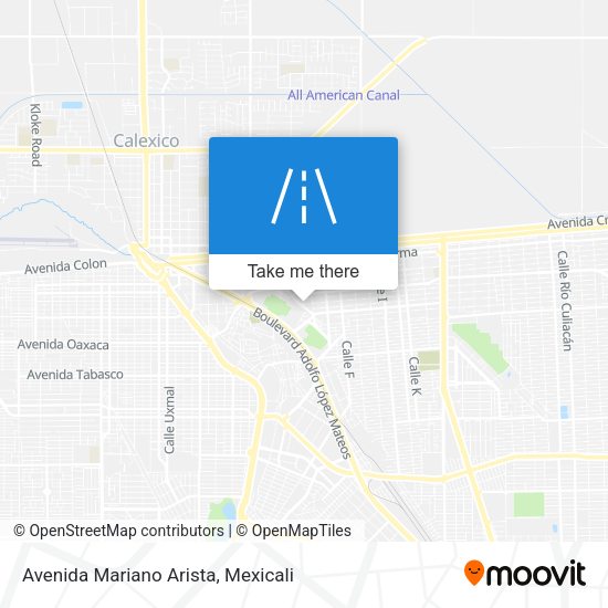 Mapa de Avenida Mariano Arista