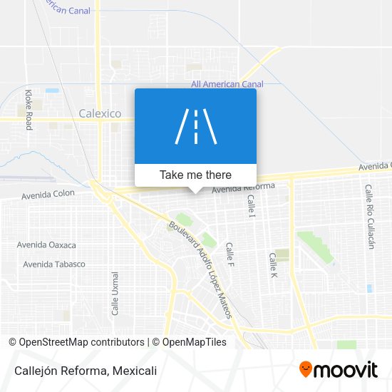 Mapa de Callejón Reforma