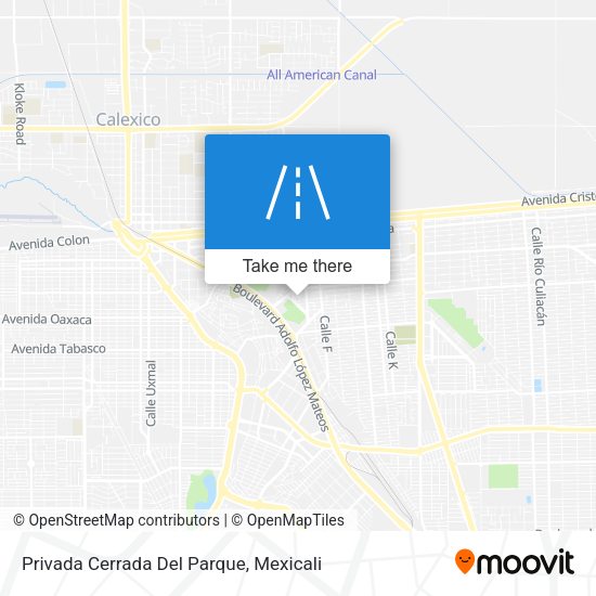 Privada Cerrada Del Parque map