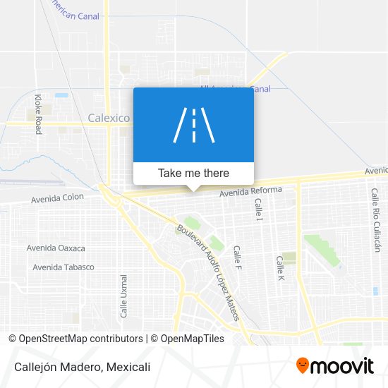 Callejón Madero map