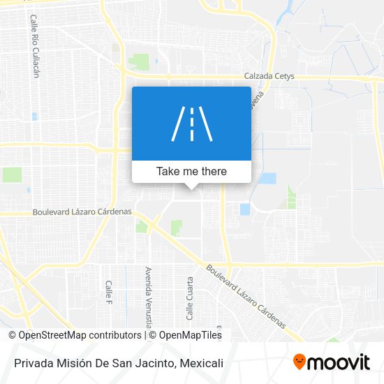 Mapa de Privada Misión De San Jacinto