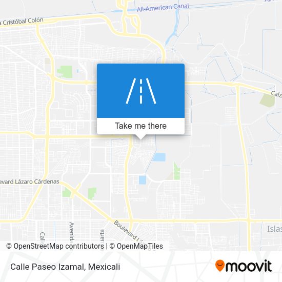 Mapa de Calle Paseo Izamal