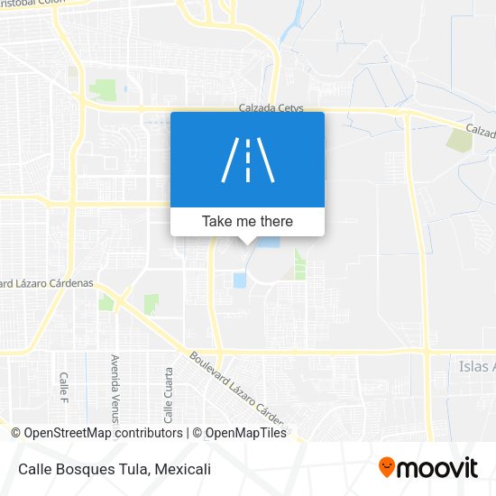 Mapa de Calle Bosques Tula