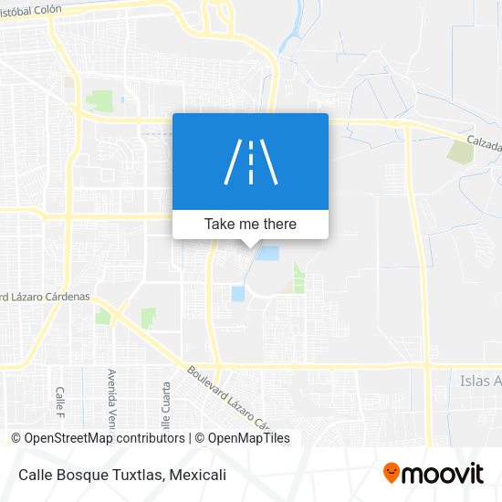 Mapa de Calle Bosque Tuxtlas