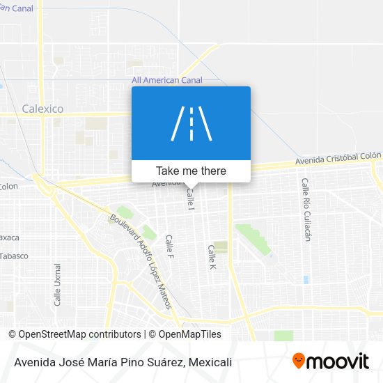 Mapa de Avenida José María Pino Suárez
