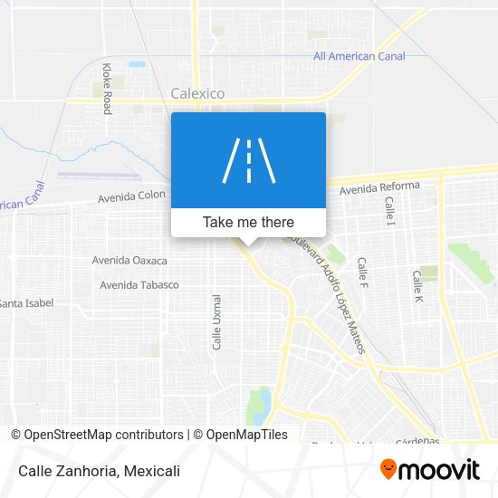 Mapa de Calle Zanhoria