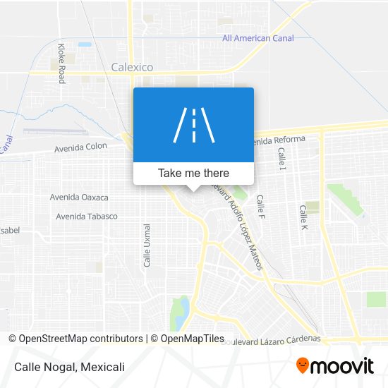 Mapa de Calle Nogal