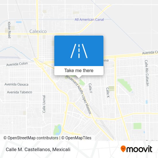 Mapa de Calle M. Castellanos