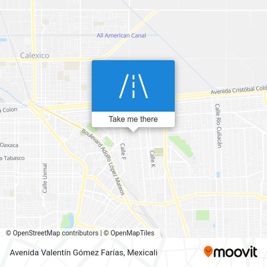 Avenida Valentín Gómez Farías map