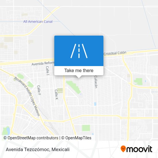 Avenida Tezozómoc map