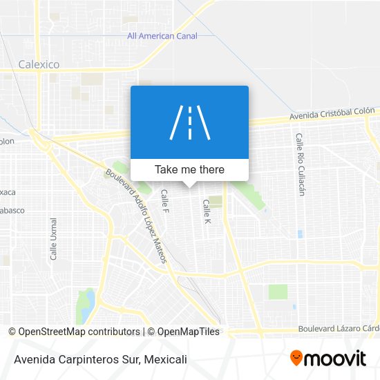 Avenida Carpinteros Sur map