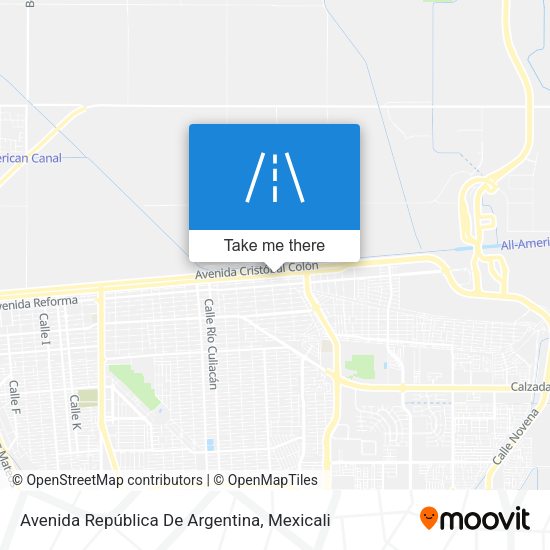 Avenida República De Argentina map