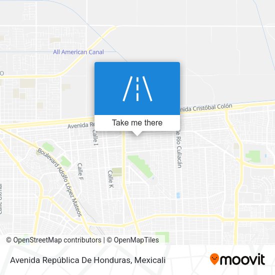 Avenida República De Honduras map