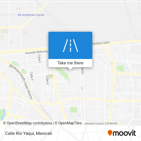 Calle Río Yaqui map
