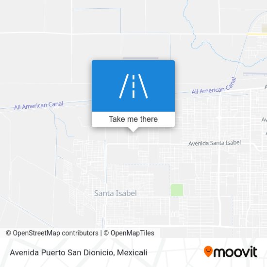 Avenida Puerto San Dionicio map