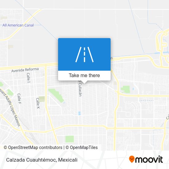 Calzada Cuauhtémoc map