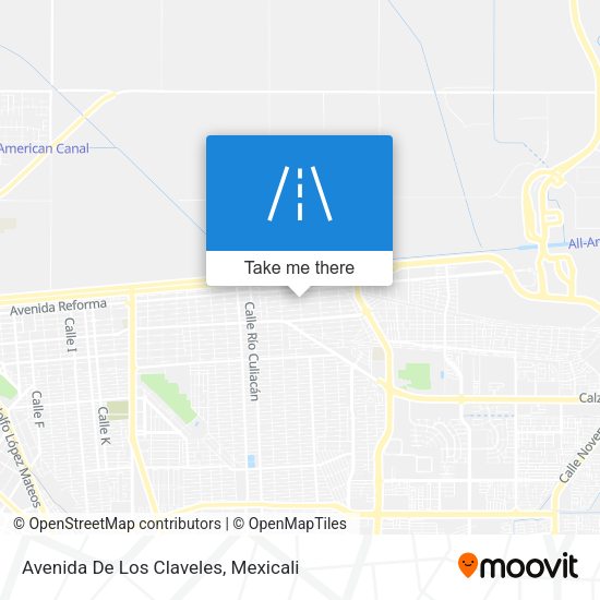 Mapa de Avenida De Los Claveles