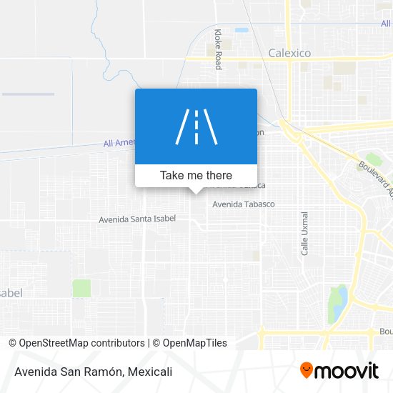 Avenida San Ramón map