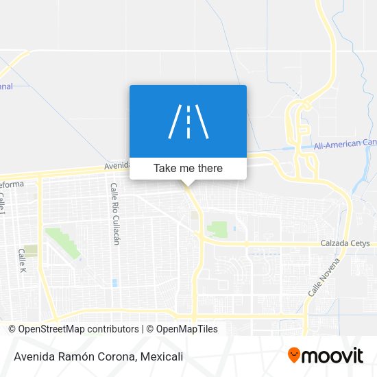 Avenida Ramón Corona map